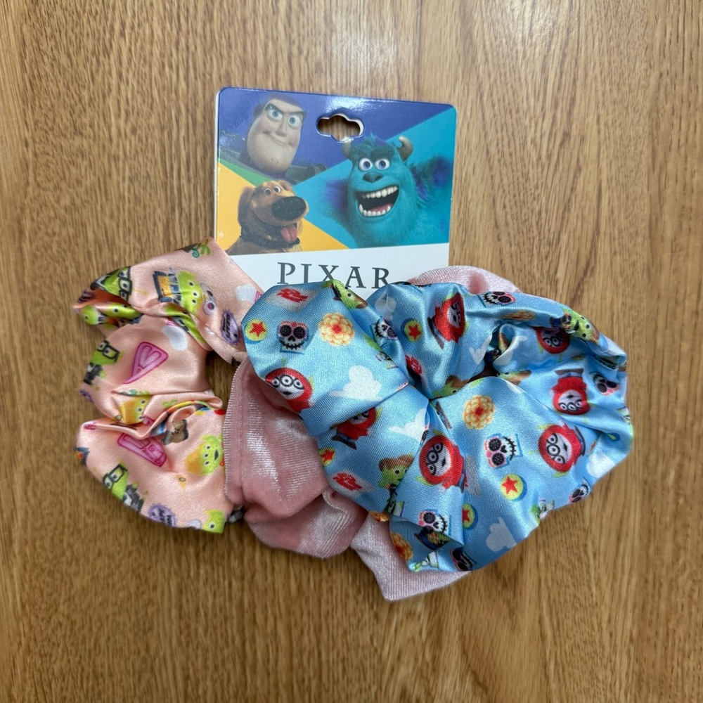 Pixar Kids Scrunchie Set - Pink and Blue